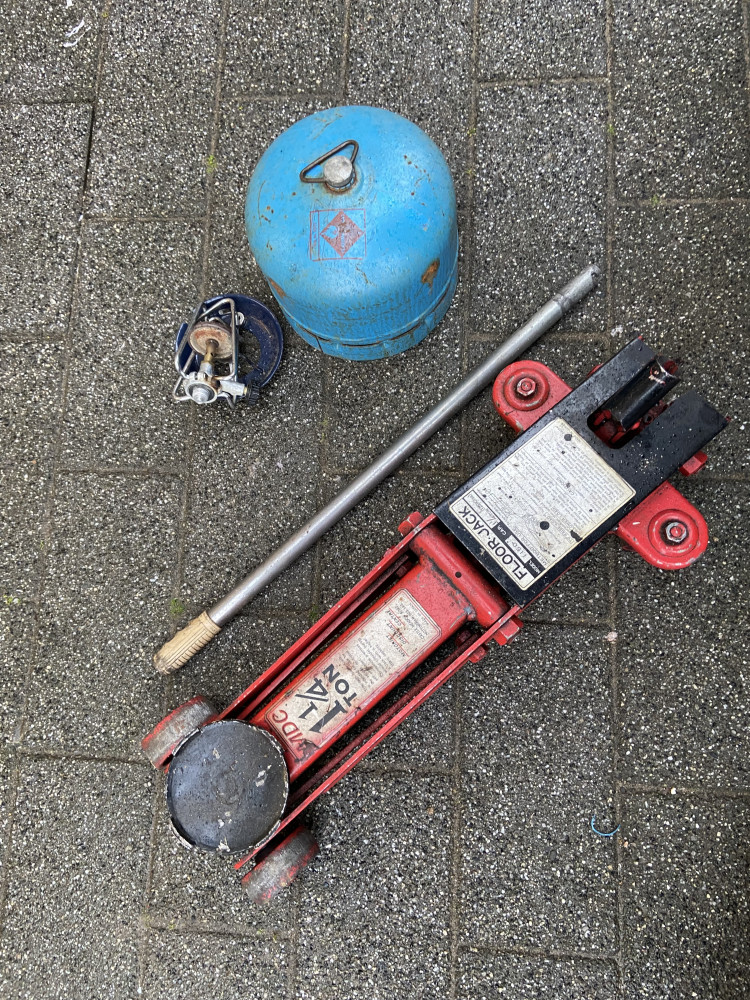 Car Jack and Gas burner