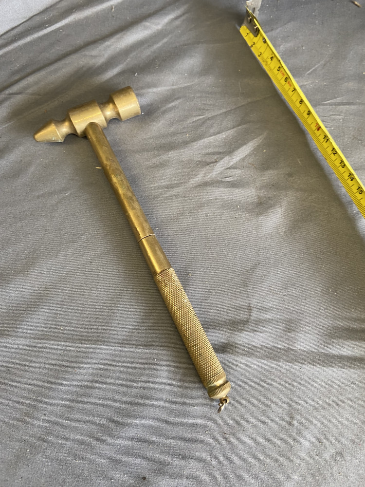 Small brass hammer