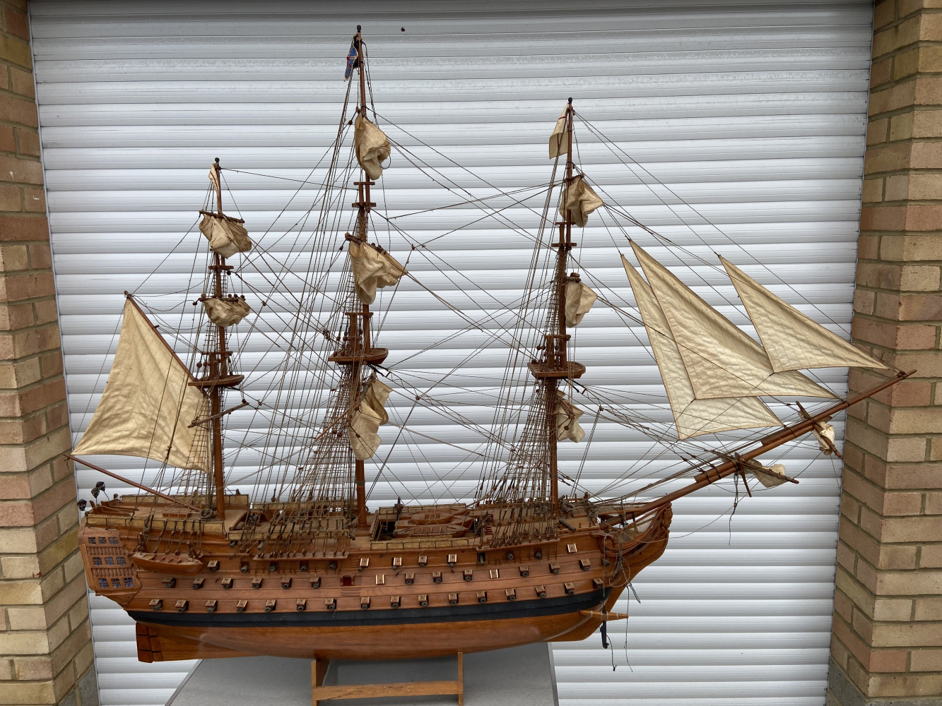 Huge model HMS Victory £1200 when bought from antique shop 6ft long 4.5ft high