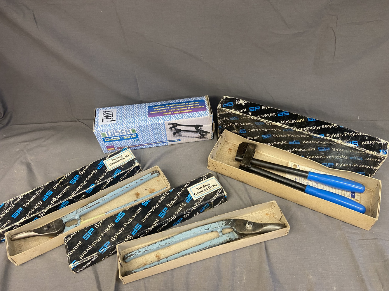 Tin Cutters and an edge tool