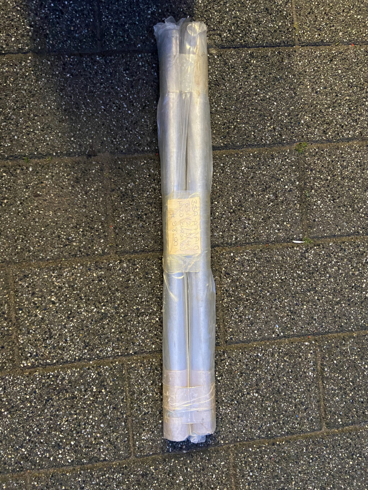 Set of BSA hard chromed front forks