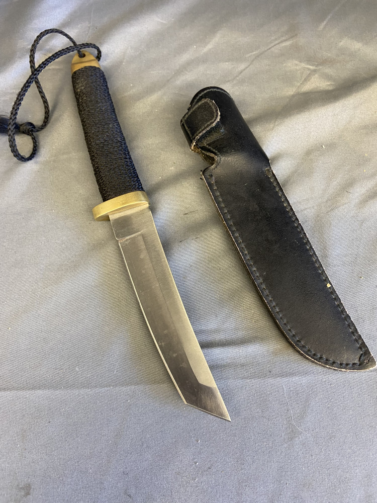 Tanto Knife 440 Stainless Steel Blade,