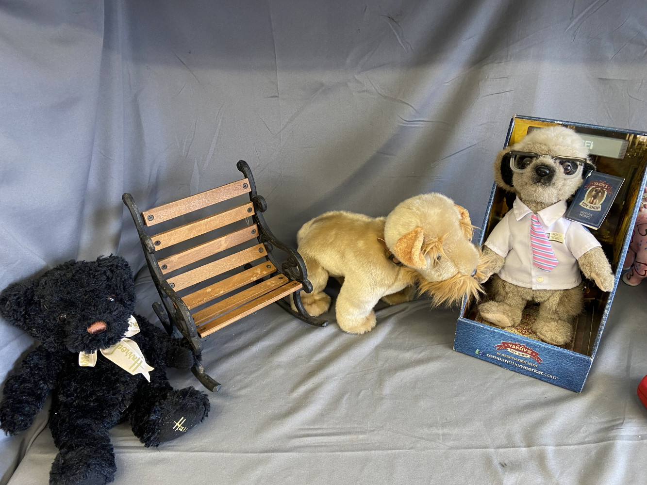 Teddy’s rocking chair, Harrods’ bear and other plush