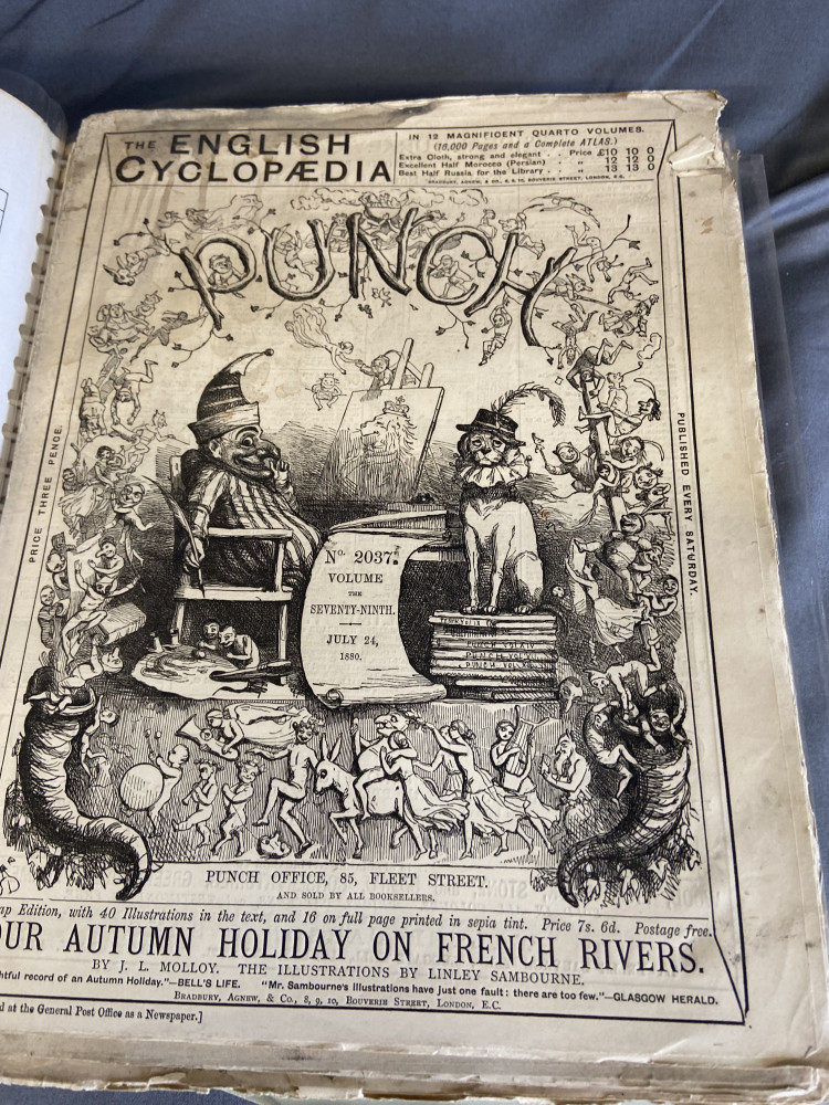 Book full of “Punch” covers