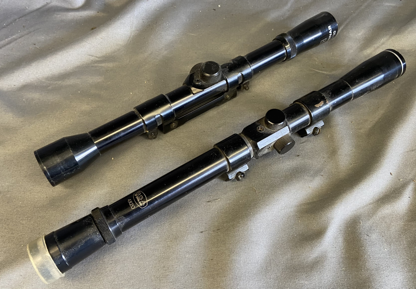 2 Gun Sights one BSA and the other a KASSNAR