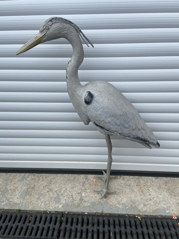 Plastic garden heron