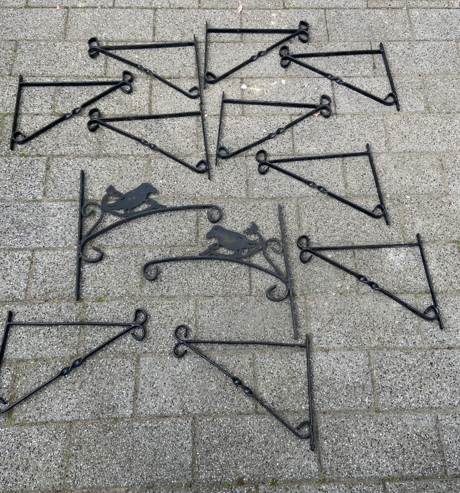 Large lot of hanging basket hooks