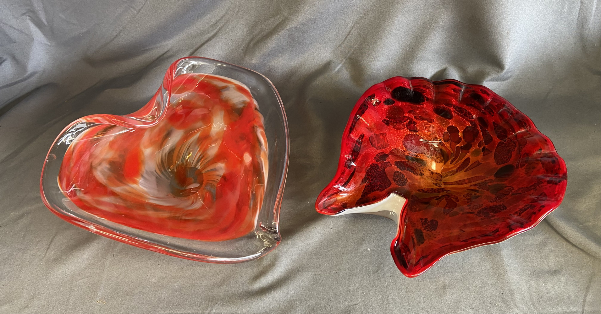 2 Vintage Murano Glass Bowls