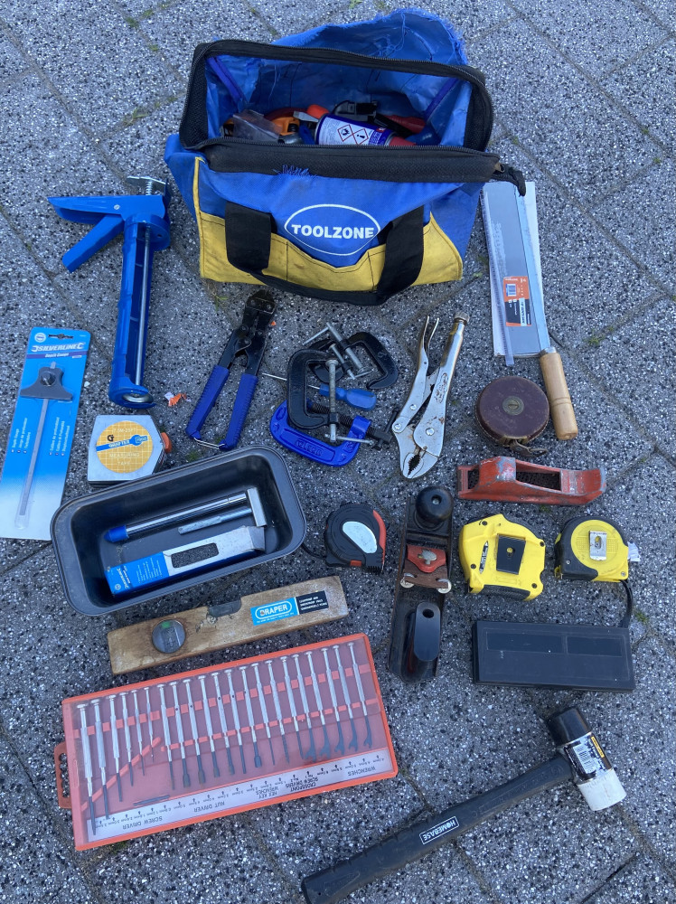 Tool bag full of tools and other tools