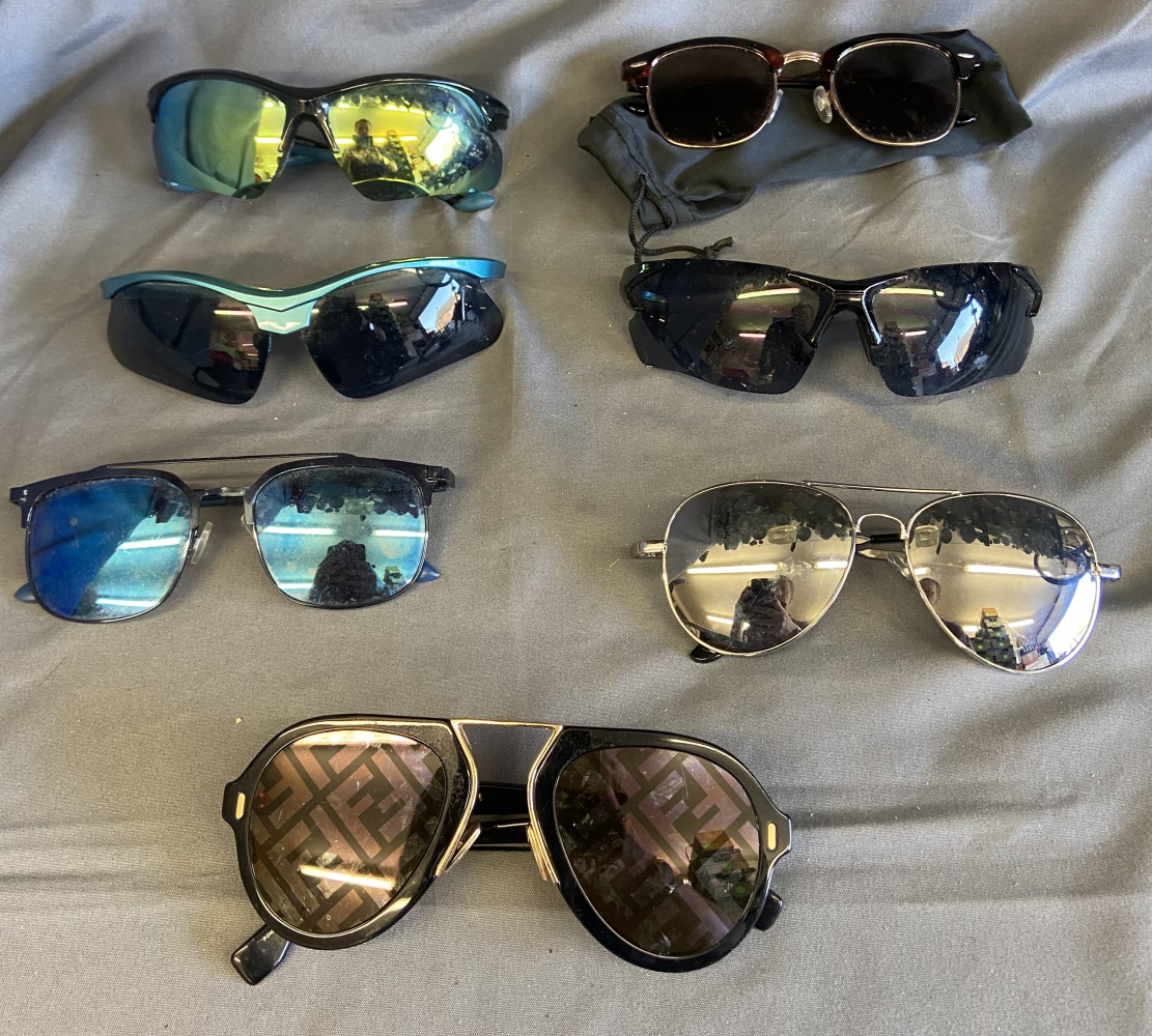 7 pairs of sunglasses
