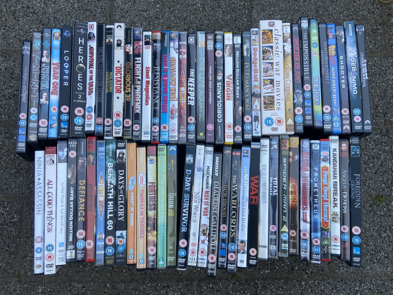 Large lot of DVDs