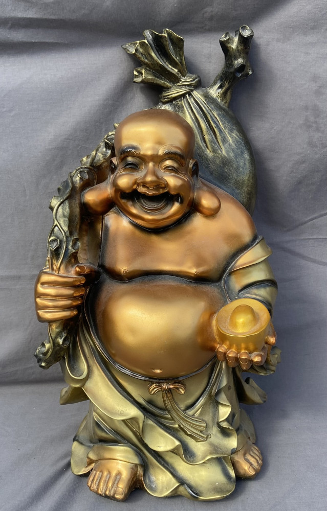 Large Laughing Buddha Figure 55cms tall