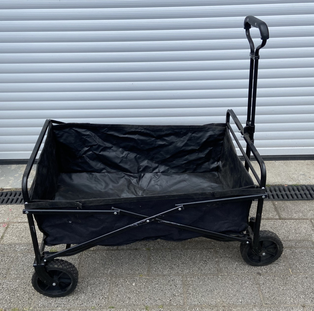 Folding trolley pull along cart