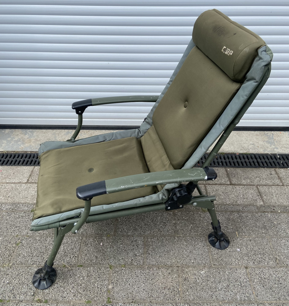 A Carp Zone foldable fishing chair