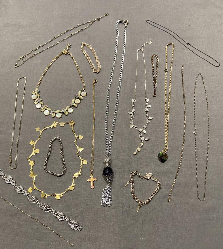 Large lot of necklaces and bracelets