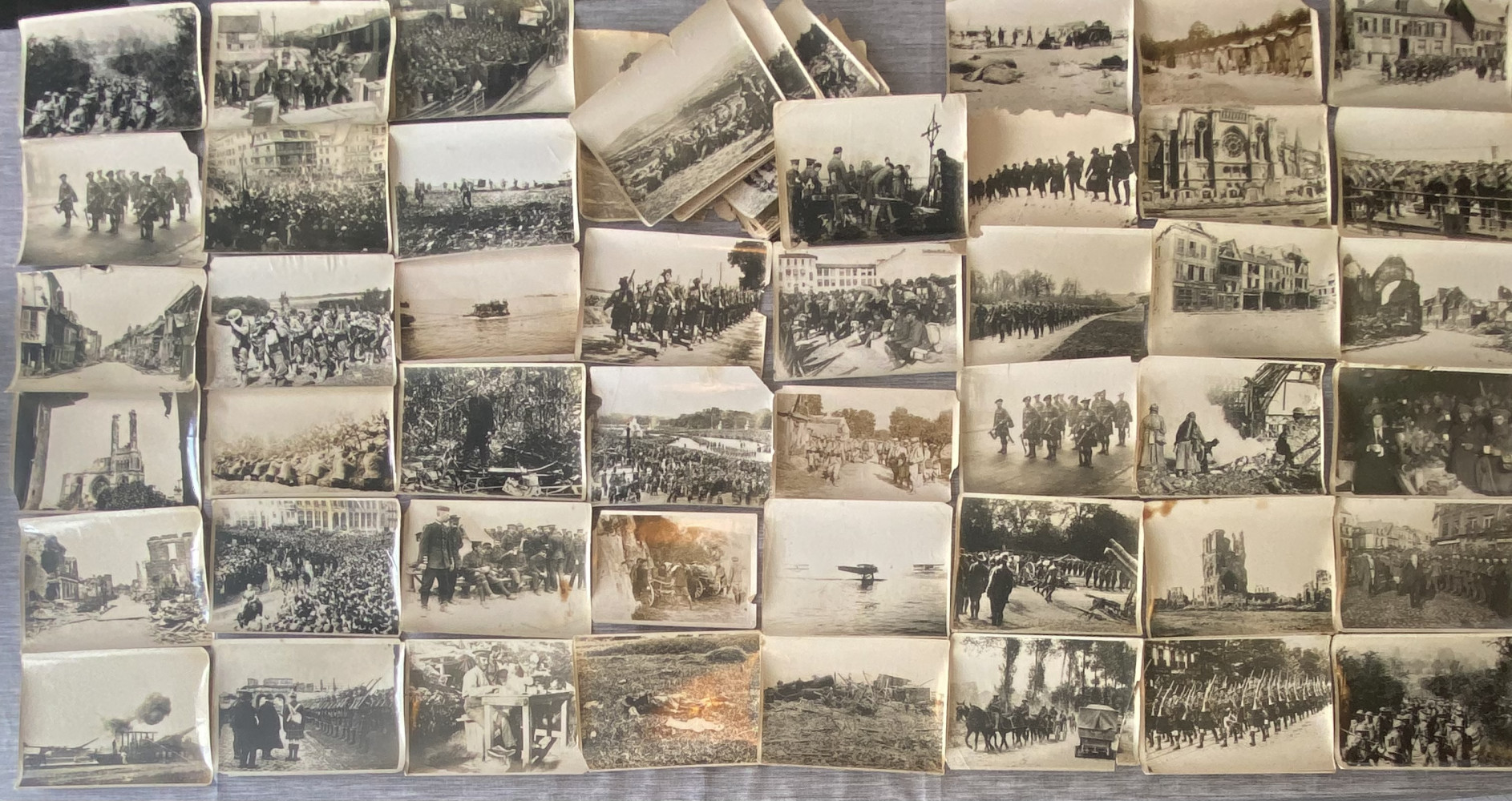 Approx 70 original photos from the French War Office London, these were sent out to the newspapers for publication. Incredibly rare item can’t find any others as complete as this. Proper emotional important history.