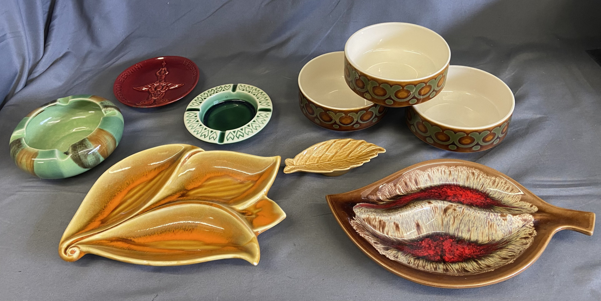 Collection of vintage mid-century ceramics including Hornsea Pottery
