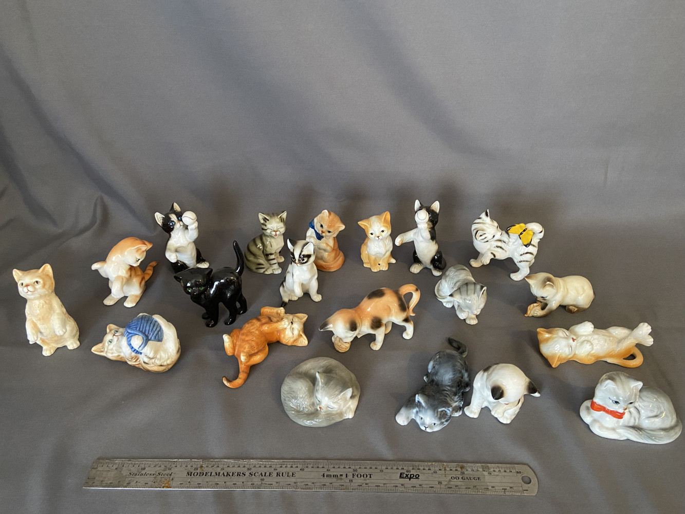 Danbury Mint "Cats of Character" Collection and other cat figures