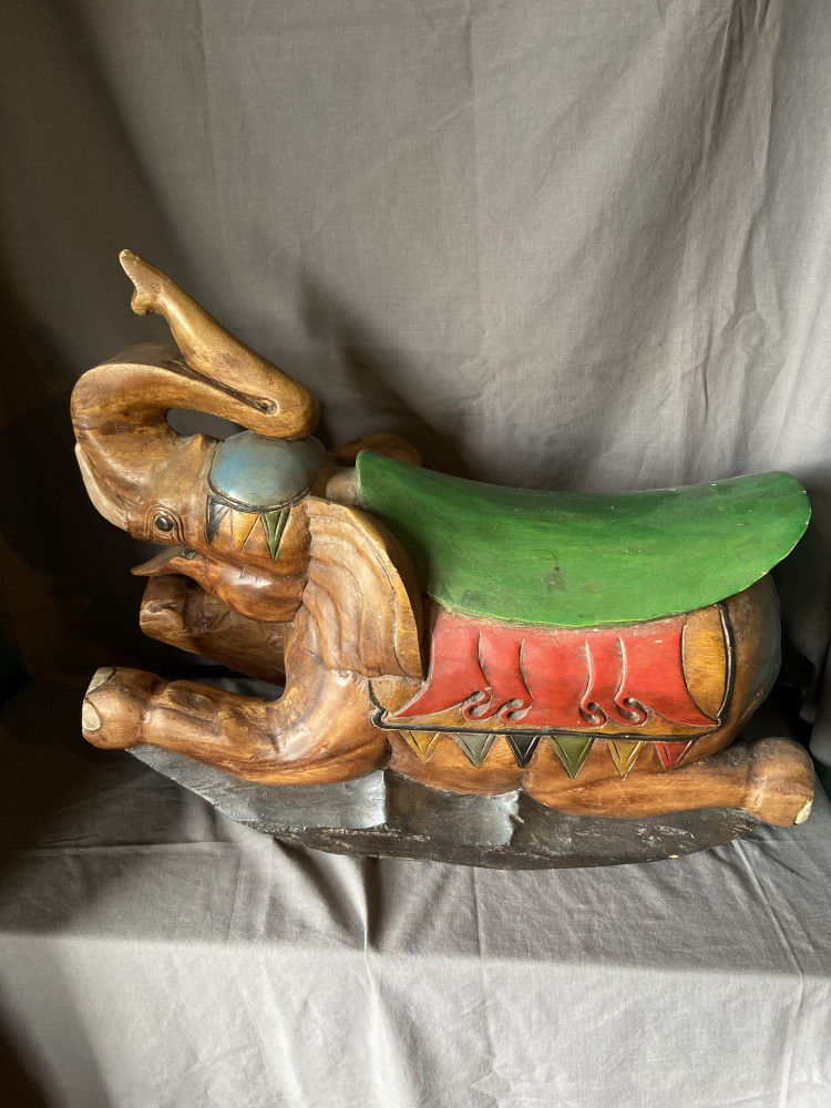 Solid Elephant rocking chair