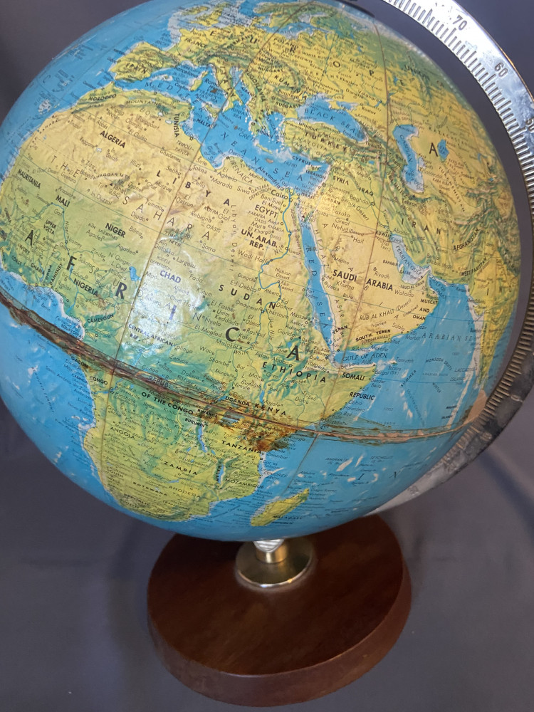 Vintage Globe dated 1969