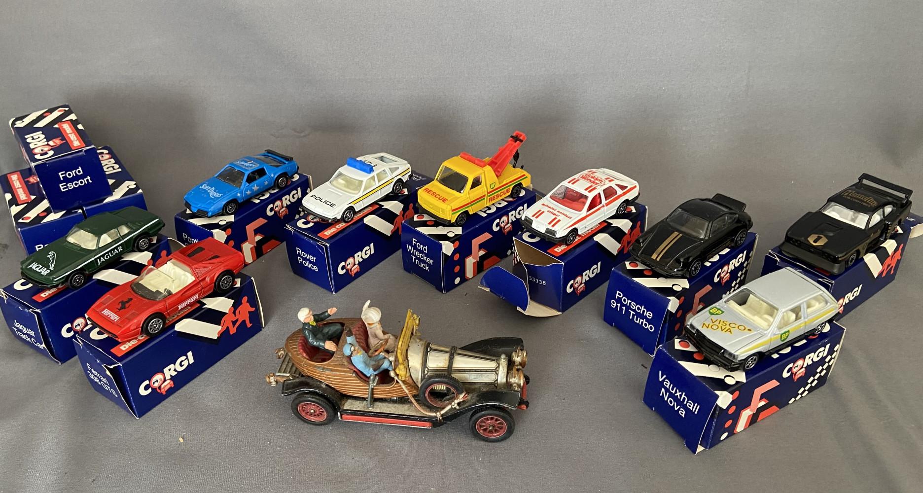 Original Chitty Chitty Bang Bang Corgi toy 266 issue from 1968 and later boxed Corgi toys