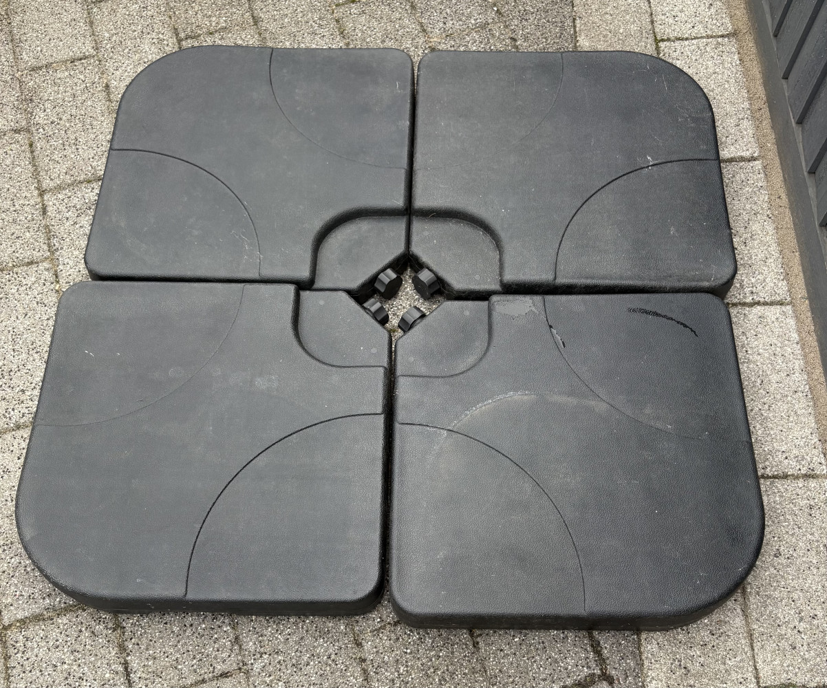 Plastic water filled umbrella stand weights