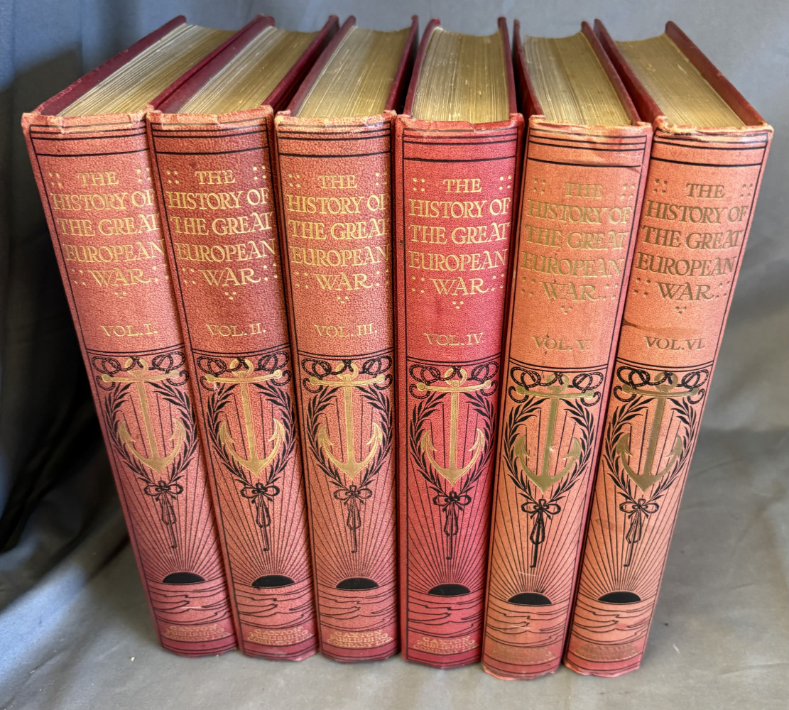 Set of “History of the great European War” books