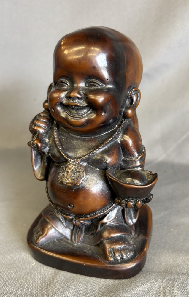 Laughing baby buddha 15cms high