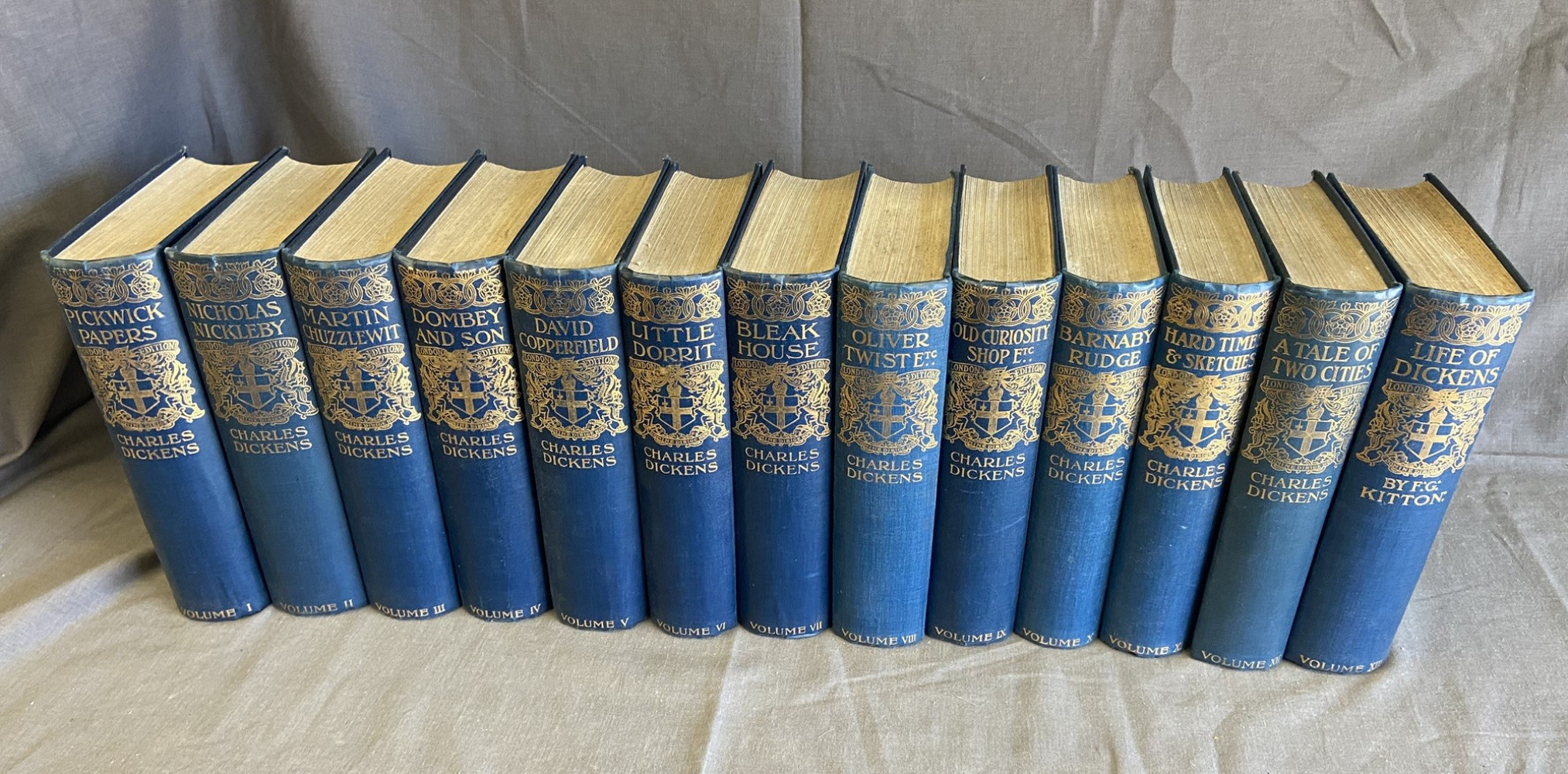 Collection of Vintage Dickens books
