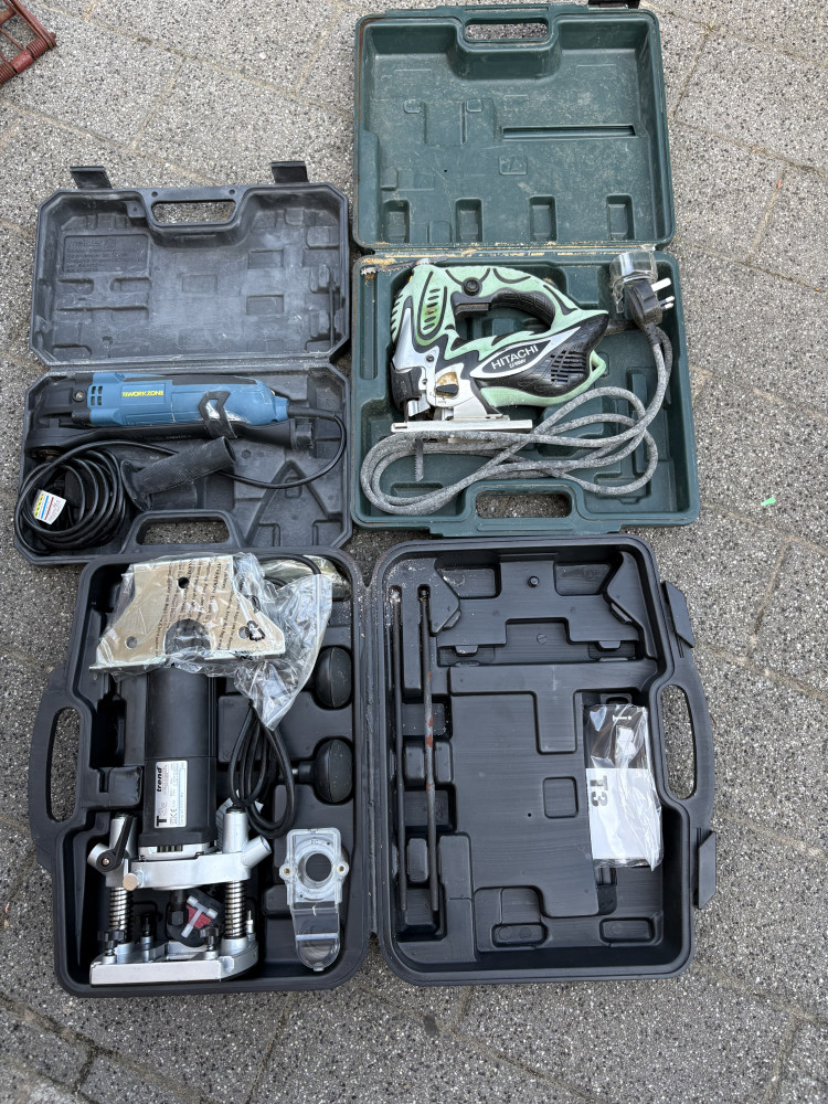 As new router, jigsaw and other power tools