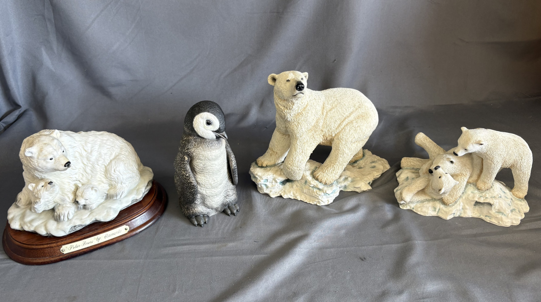Lenox and Sherratt & Simpson Polar bear and penguin figures