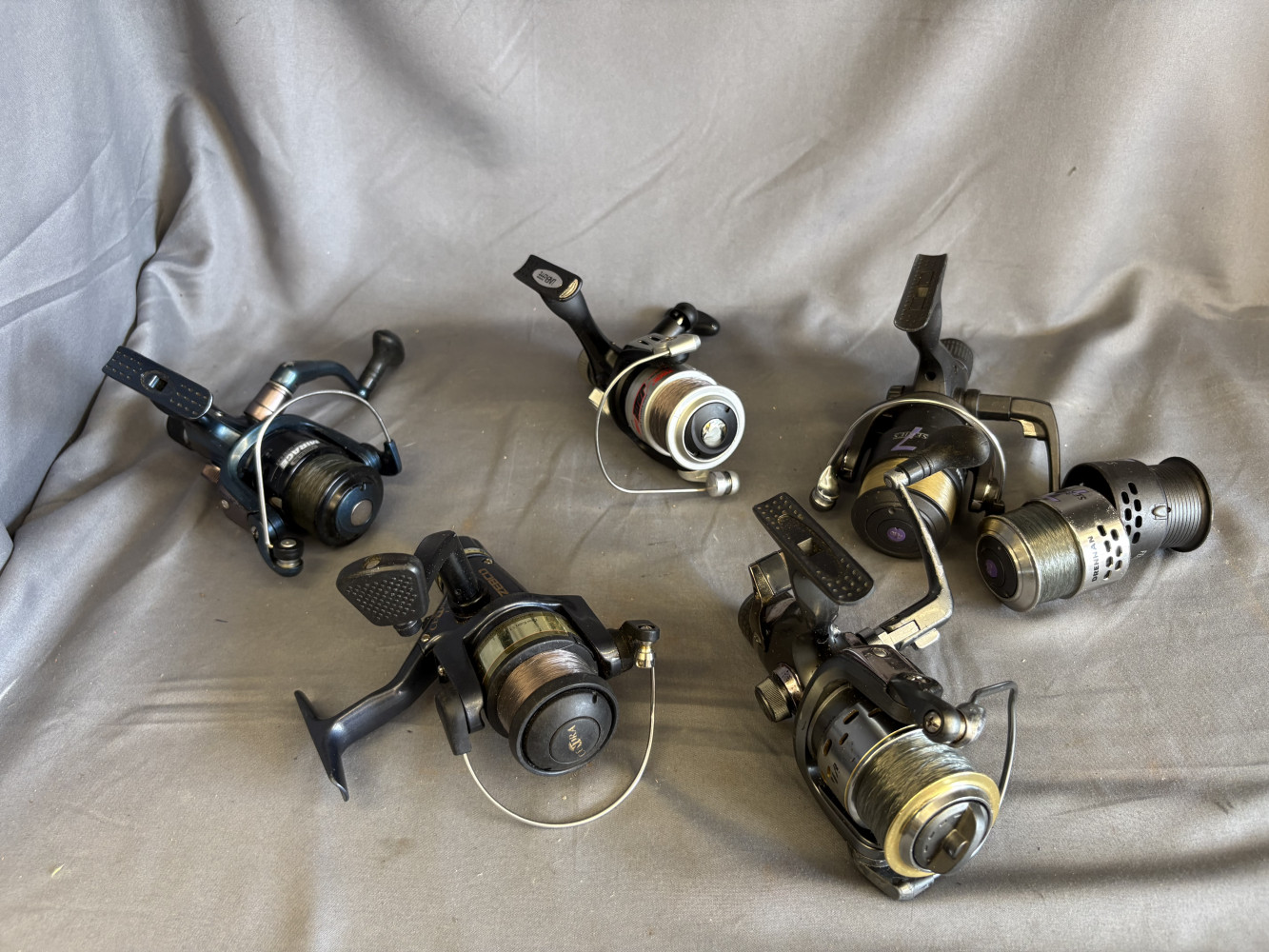 5 fishing reels