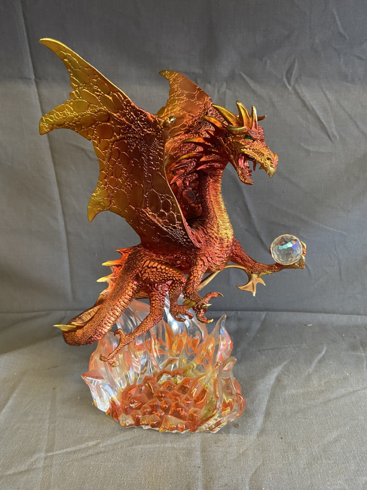 Acrylic Dragon unmarked 31 cms
