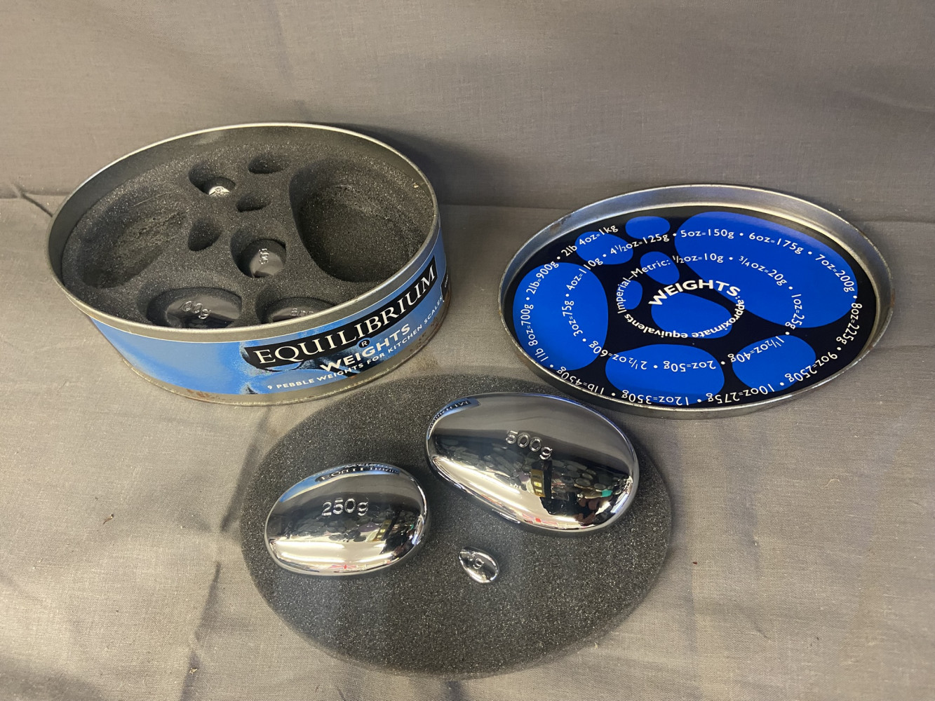 Equilibrium Weights 9x Pebble kitchen scale Weights