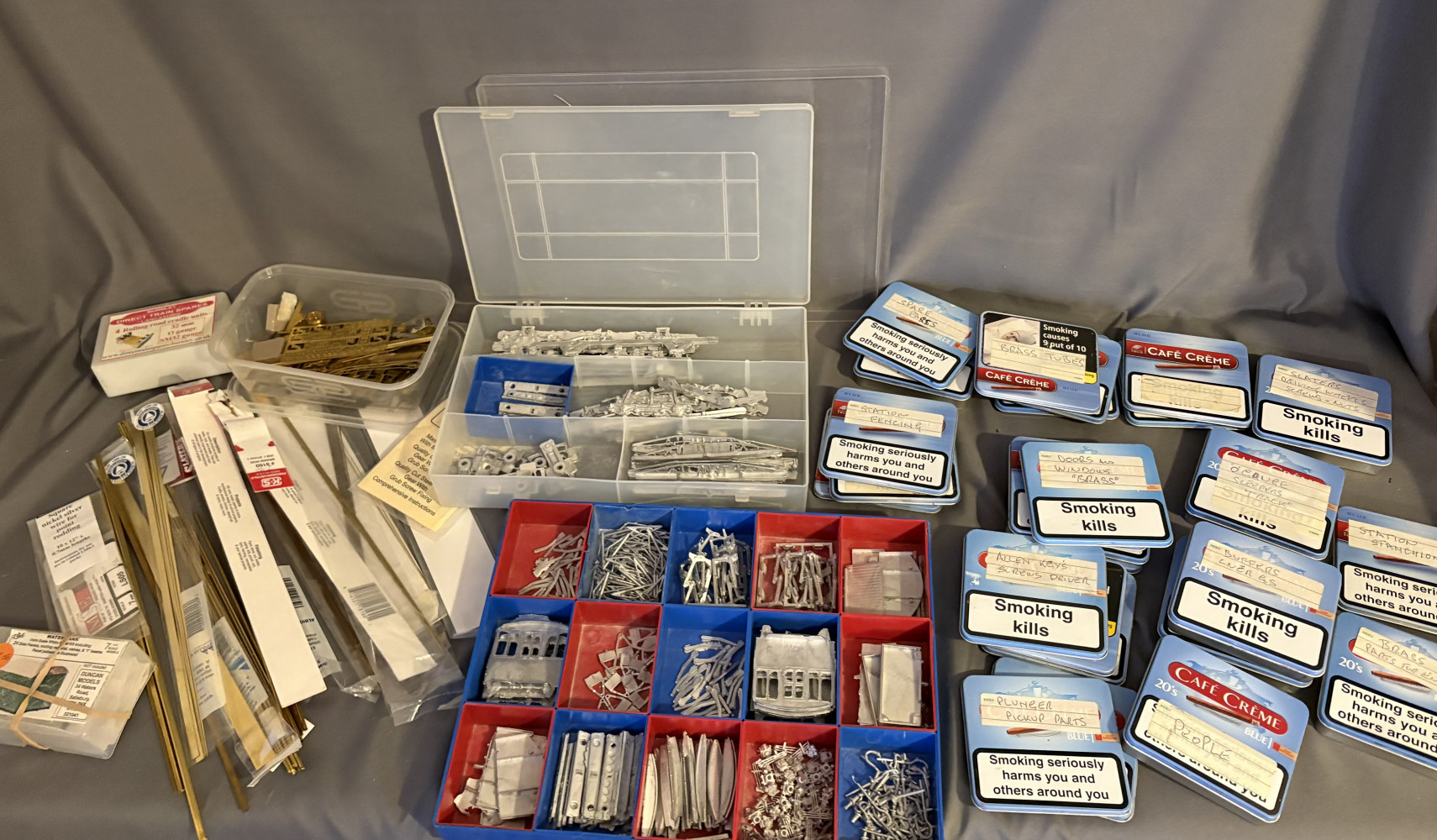 Large lot of model making parts and spares mostly for trains