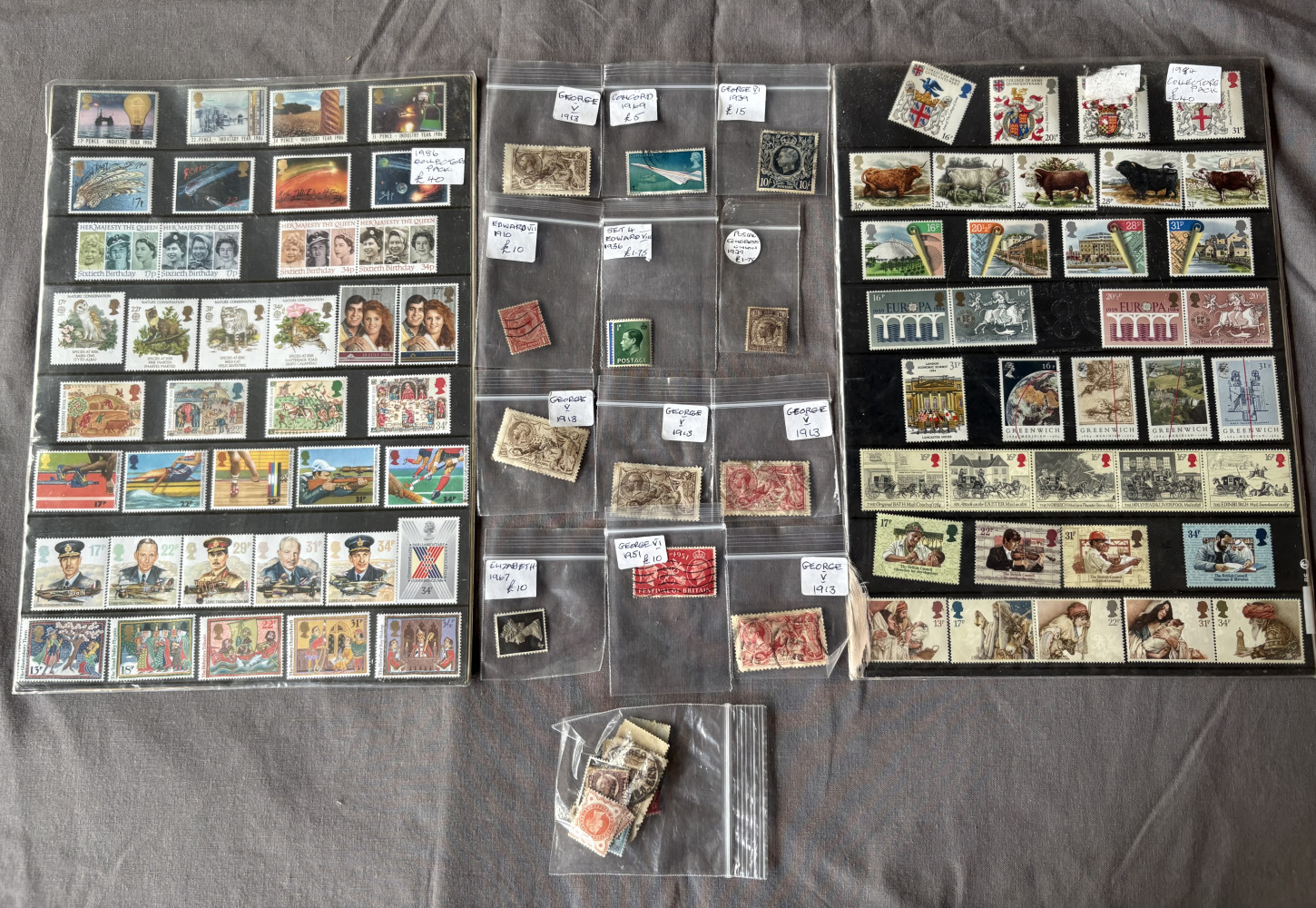 Collection of stamps from a deceased dealer