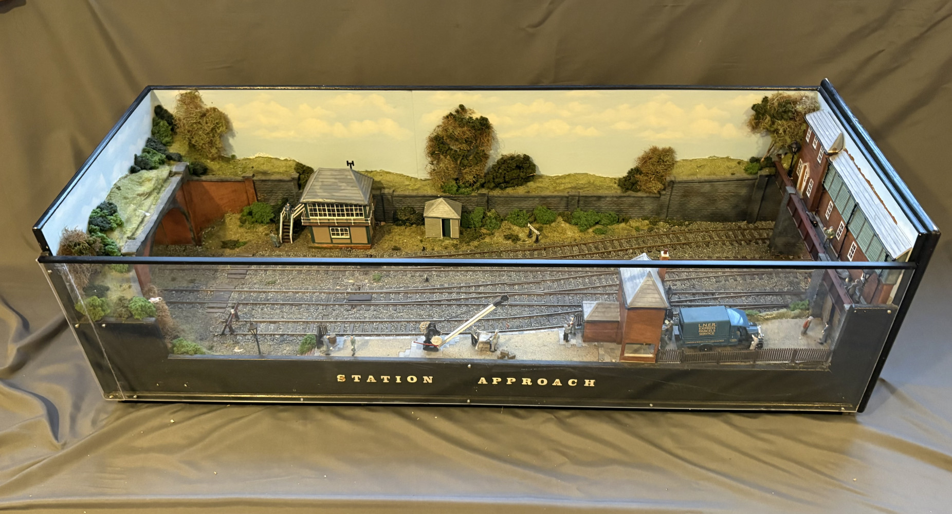 Large Train “Station Approach" diorama sizes