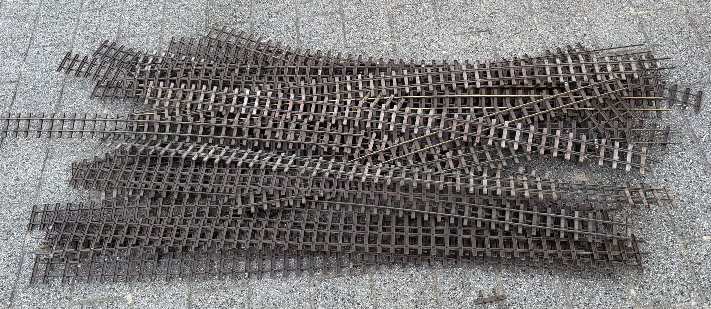 Large lot of O Gauge railway train track