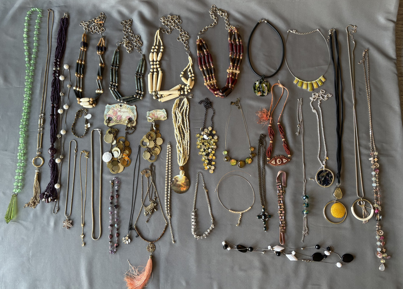 Large lot of costume jewellery necklaces