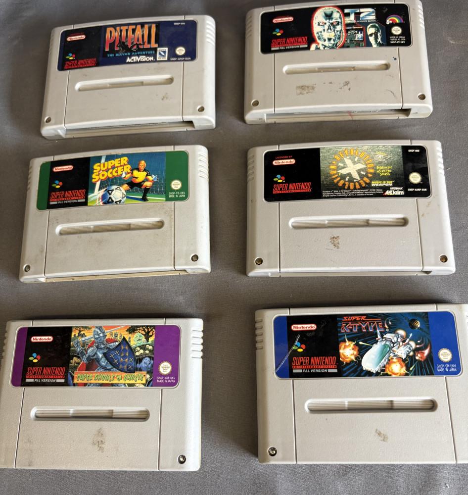 6 Super Nintendo Entertainment System (SNES) games