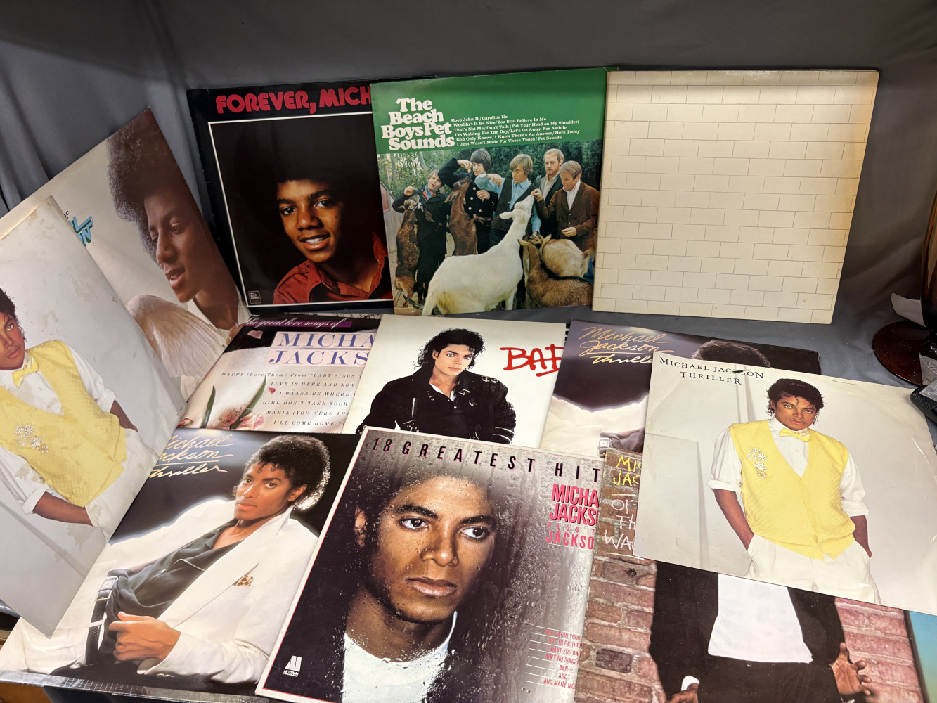 Large Michael Jackson collection, Beach Boys Pet Sounds, Pink Floyd’s the wall and others