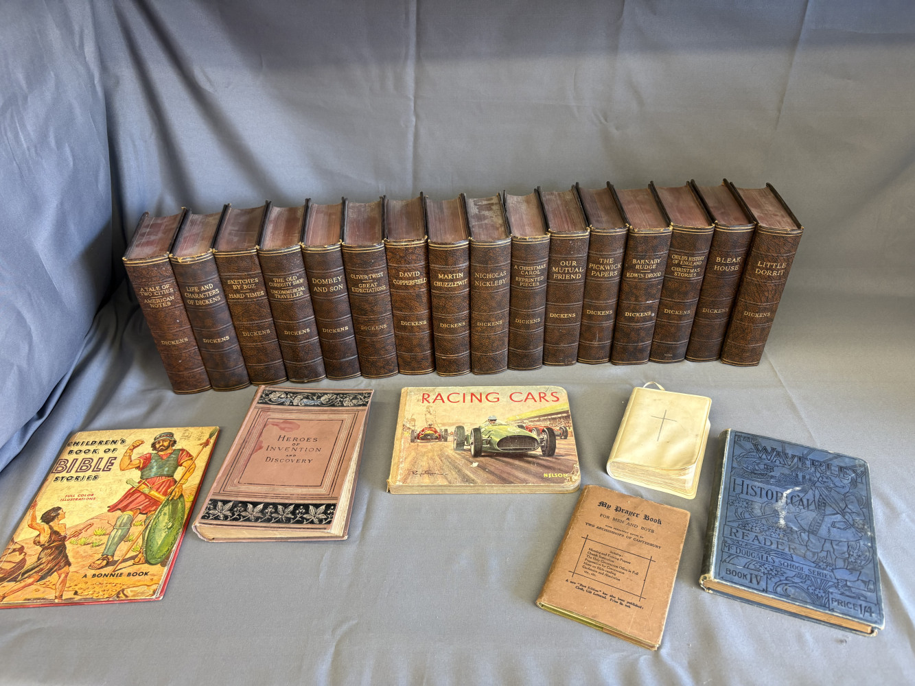 Collection of Charles Dickens Books and other mixed vintage books