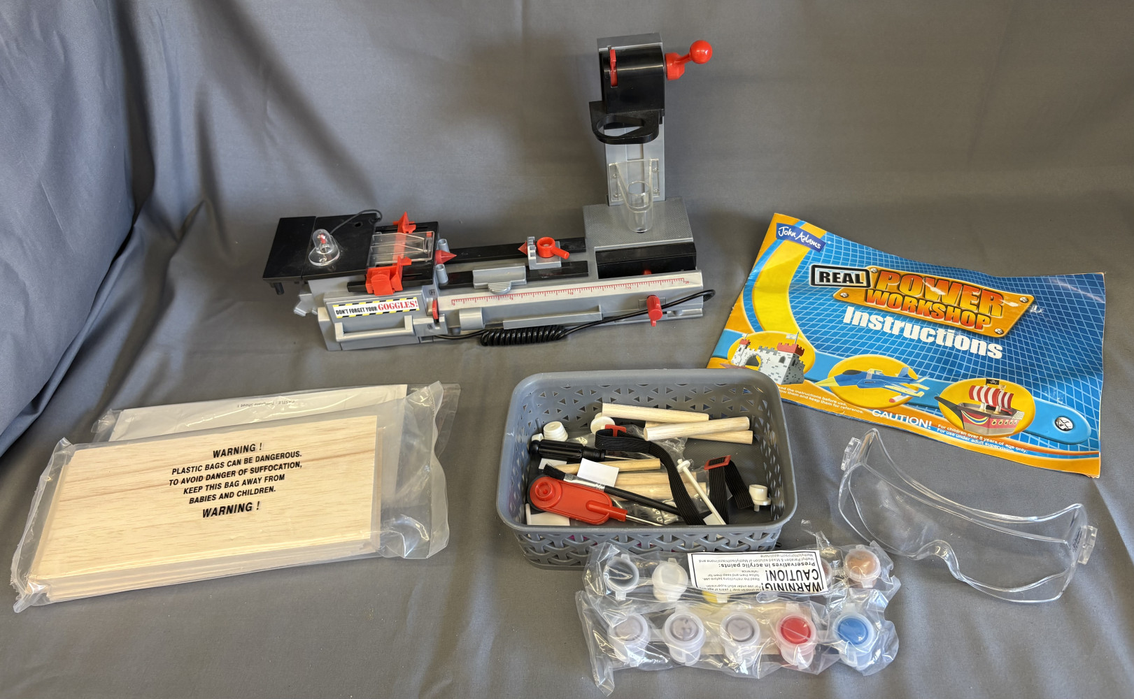 Children’s Power Workshop Lathe with accessories