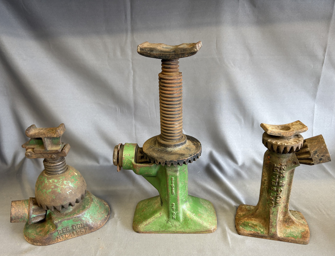 3 Vintage car jacks