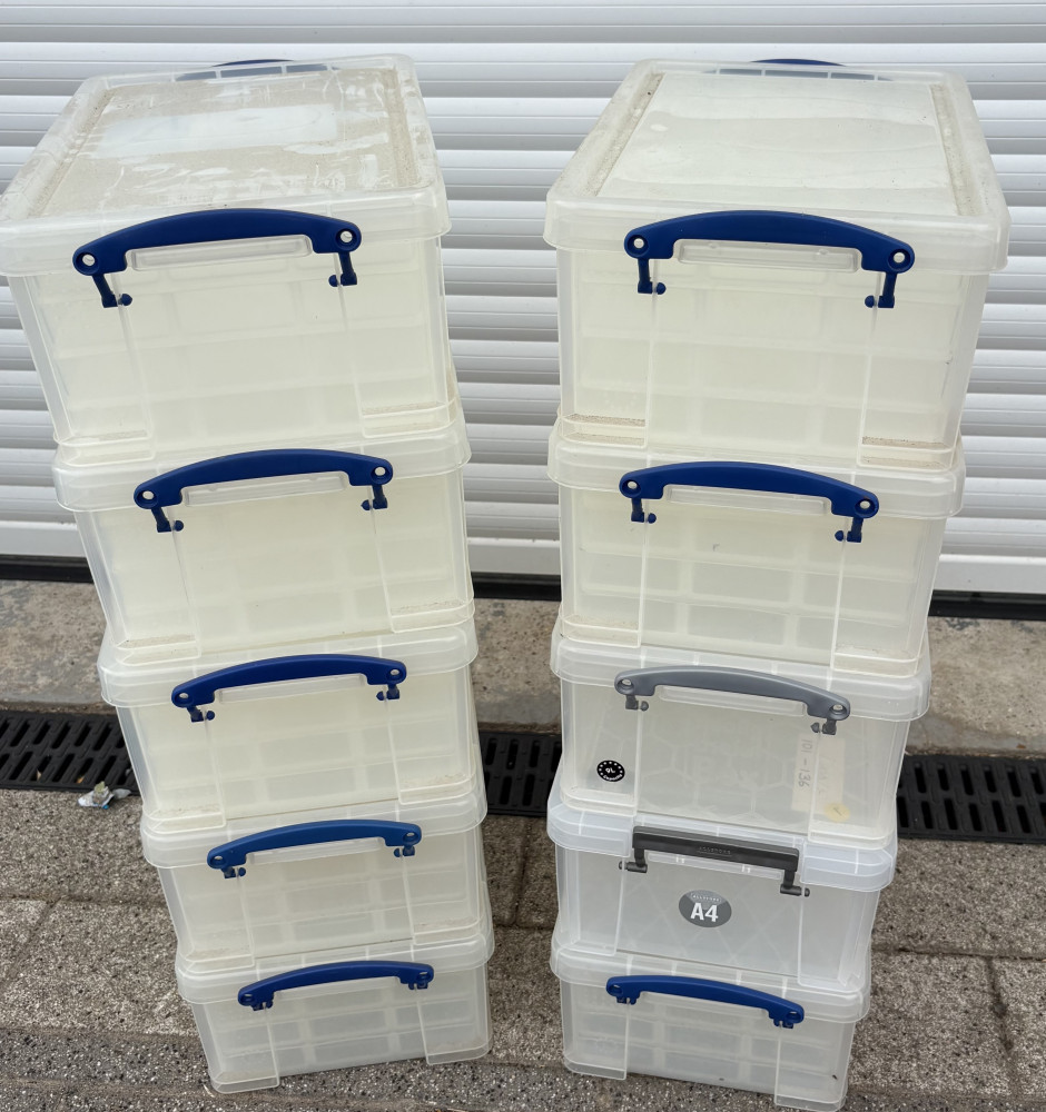 10 A4 size storage boxes