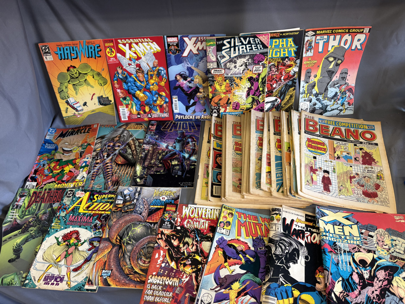 Classic Xmen and other comics and large lot of original Beanos