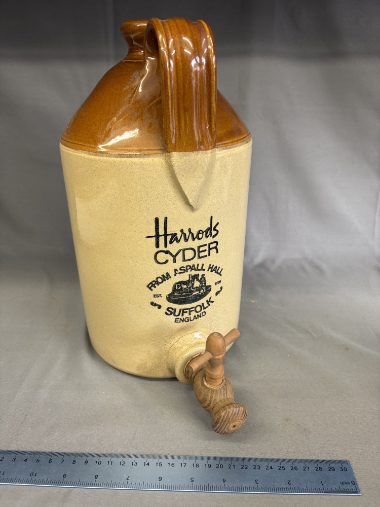 Vintage Harrods Cider stoneware flagon from Aspall Hall