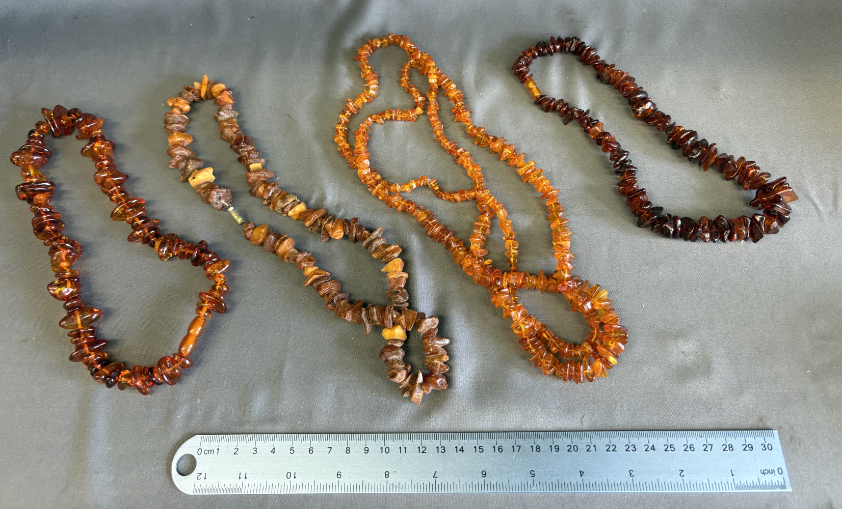 Natural Baltic Amber Necklaces 205 grams