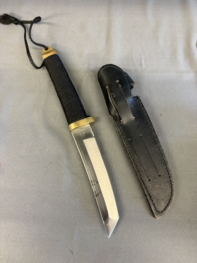 Tanto Knife 440 Stainless Steel Blade