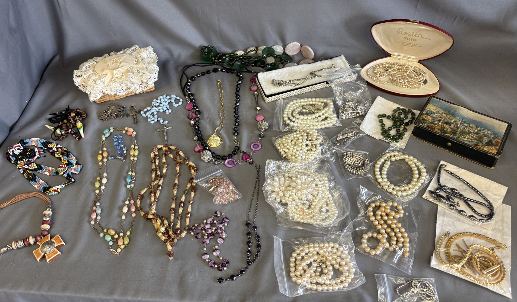 Large lot of costume jewellery